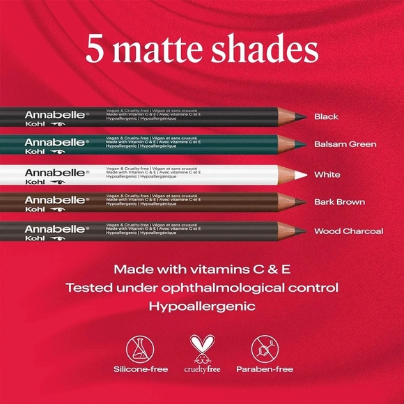 5 pcs Annabelle Vegan Kohl Eyeliner Set - Picture 2 of 10